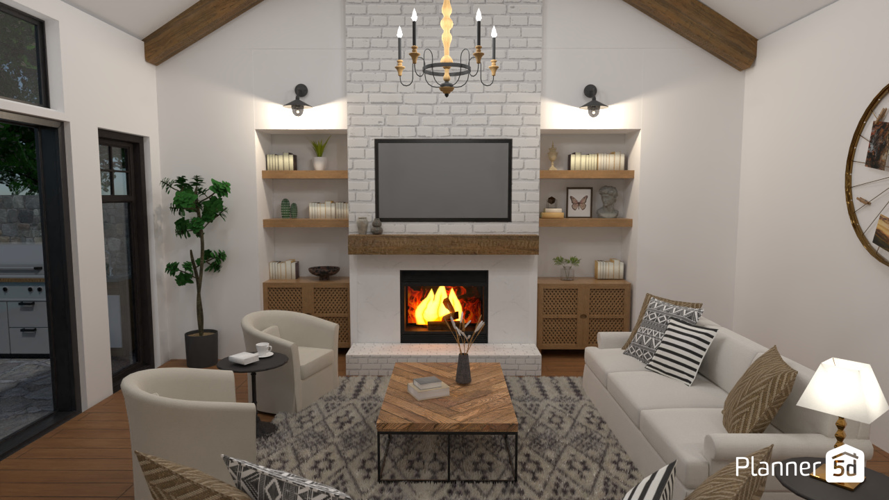 modern living room in farm house #8744741 by Just Passion