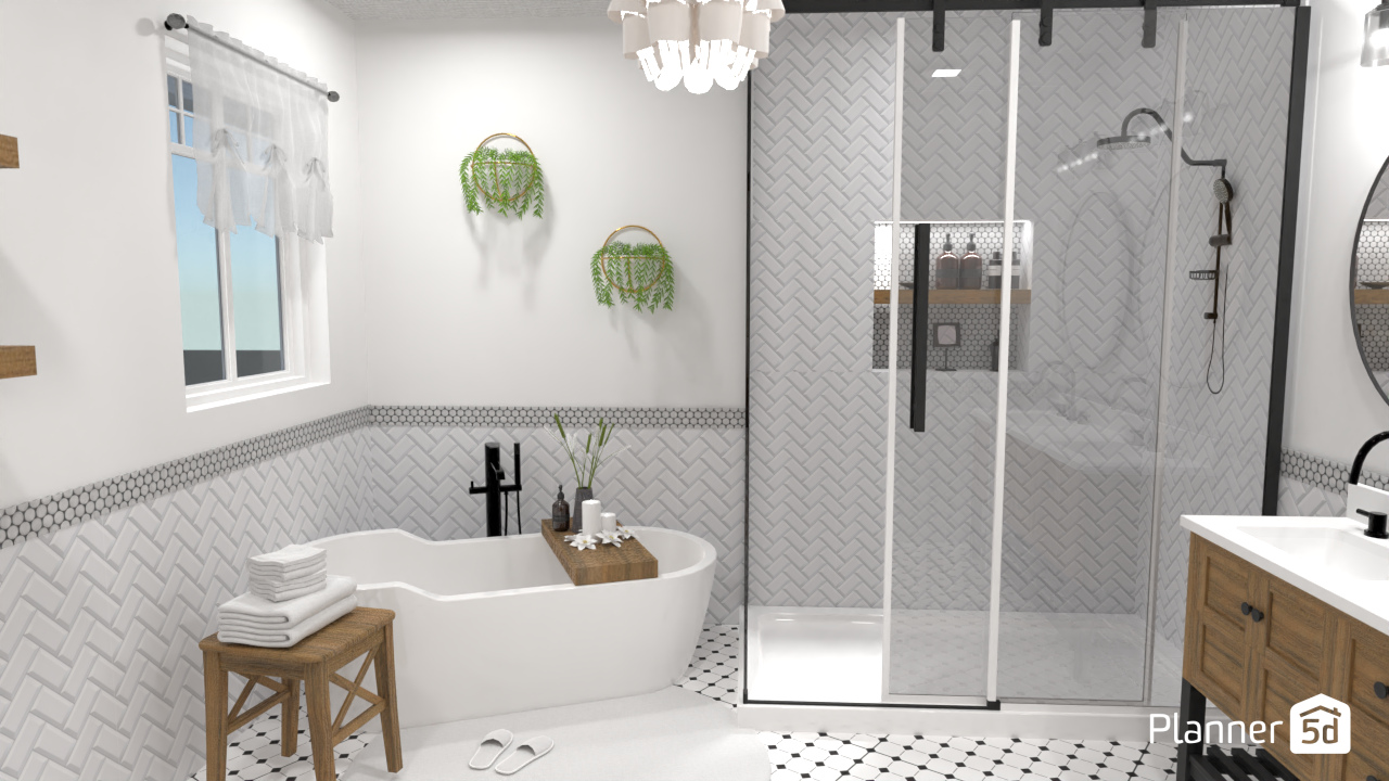 master bath in farm house #9192132 by Just Passion