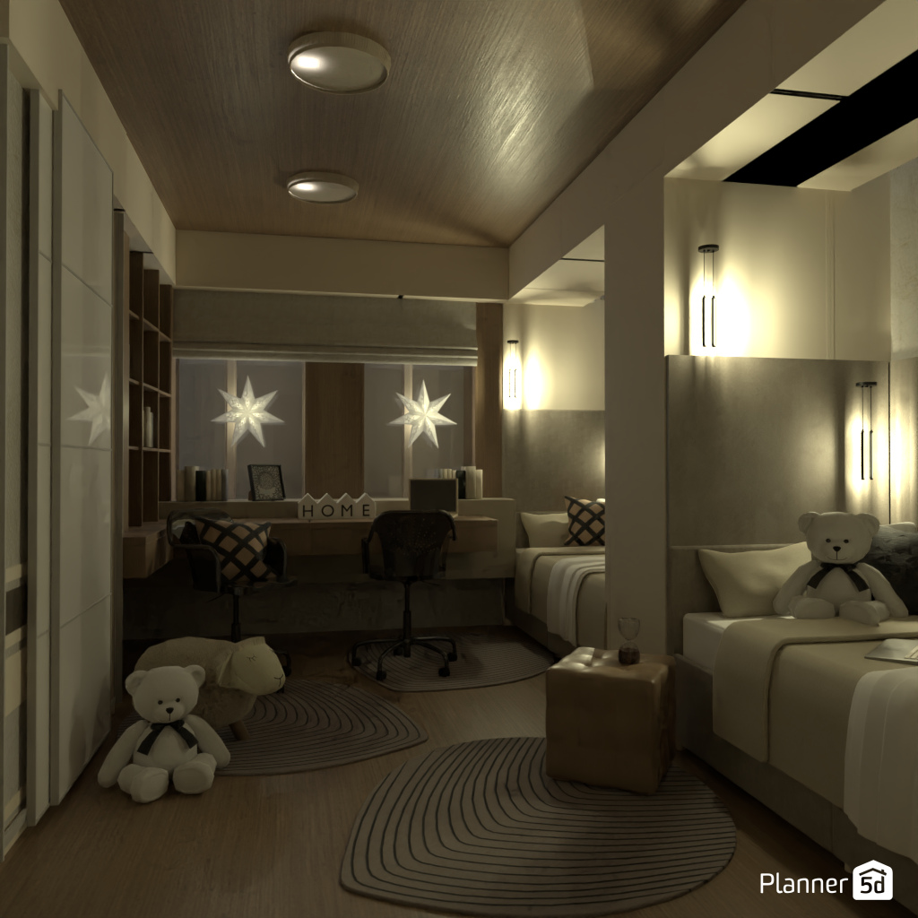 Bedroom for twins #18975059 by Editors Choice