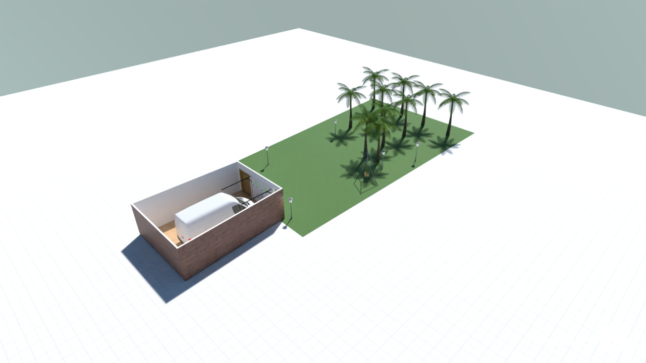 Garaje con patio #21013722 by manuel vito sassi