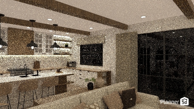 Kitchen and living #23467747 by User 153656810