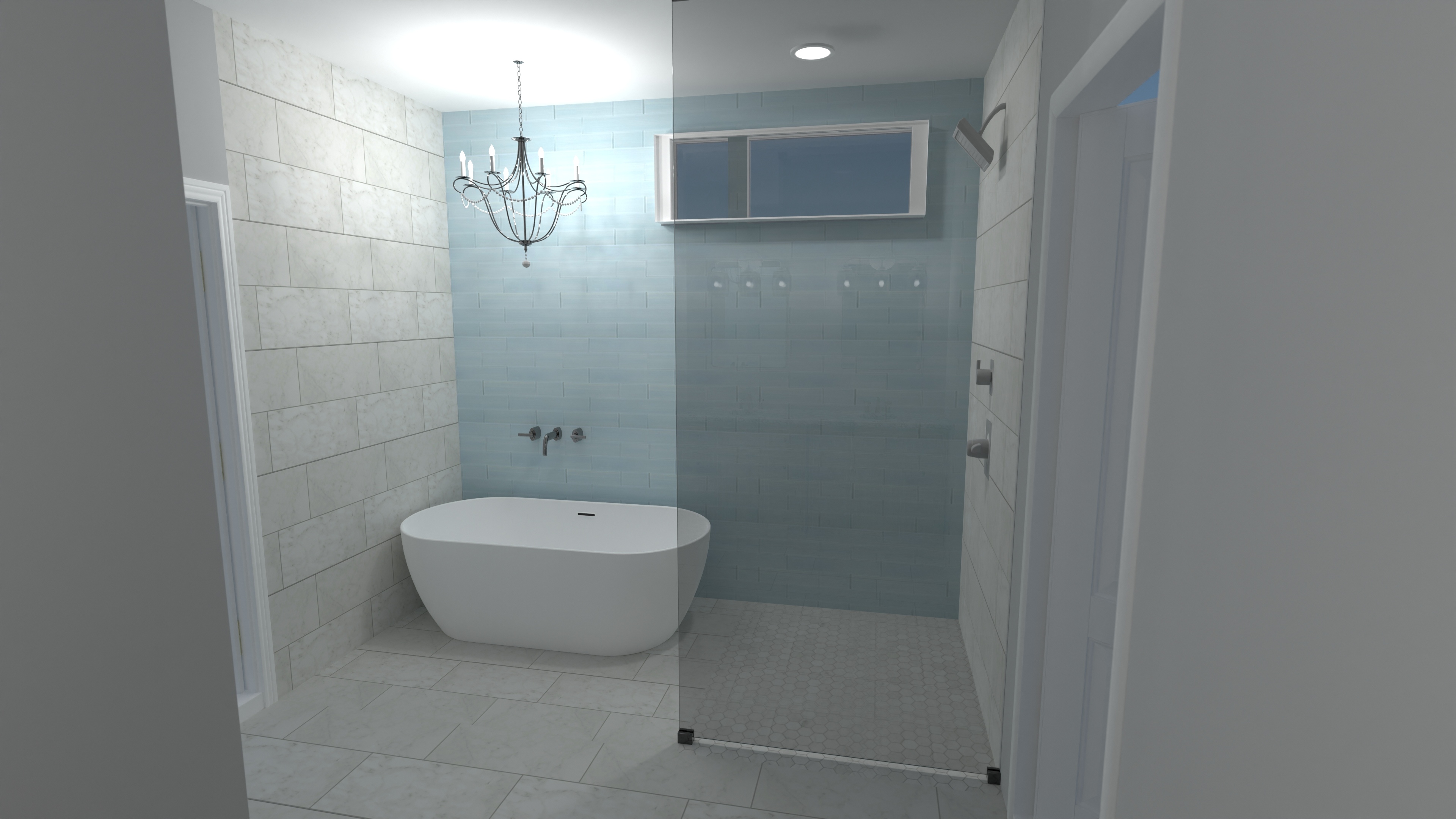 Bathroom Blue Wall #25445376 by User 173140236