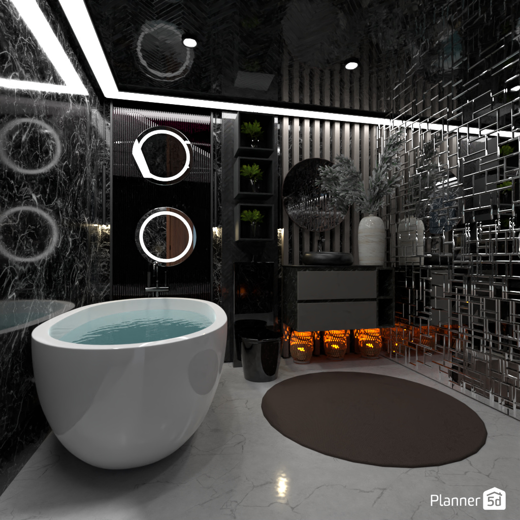 Dark Bathroom #17633347 by Editors Choice