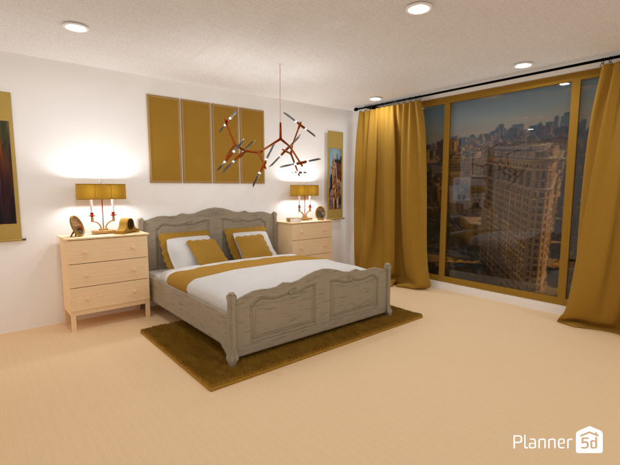 Golden bedroom #9129152 by LIXx