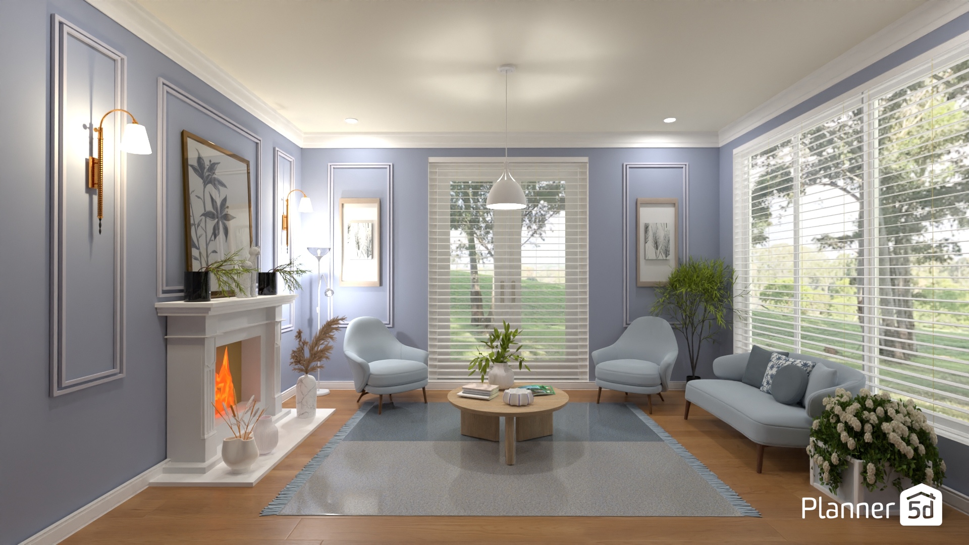 Sala sencilla tonos pastel #26264448 by MariaCris