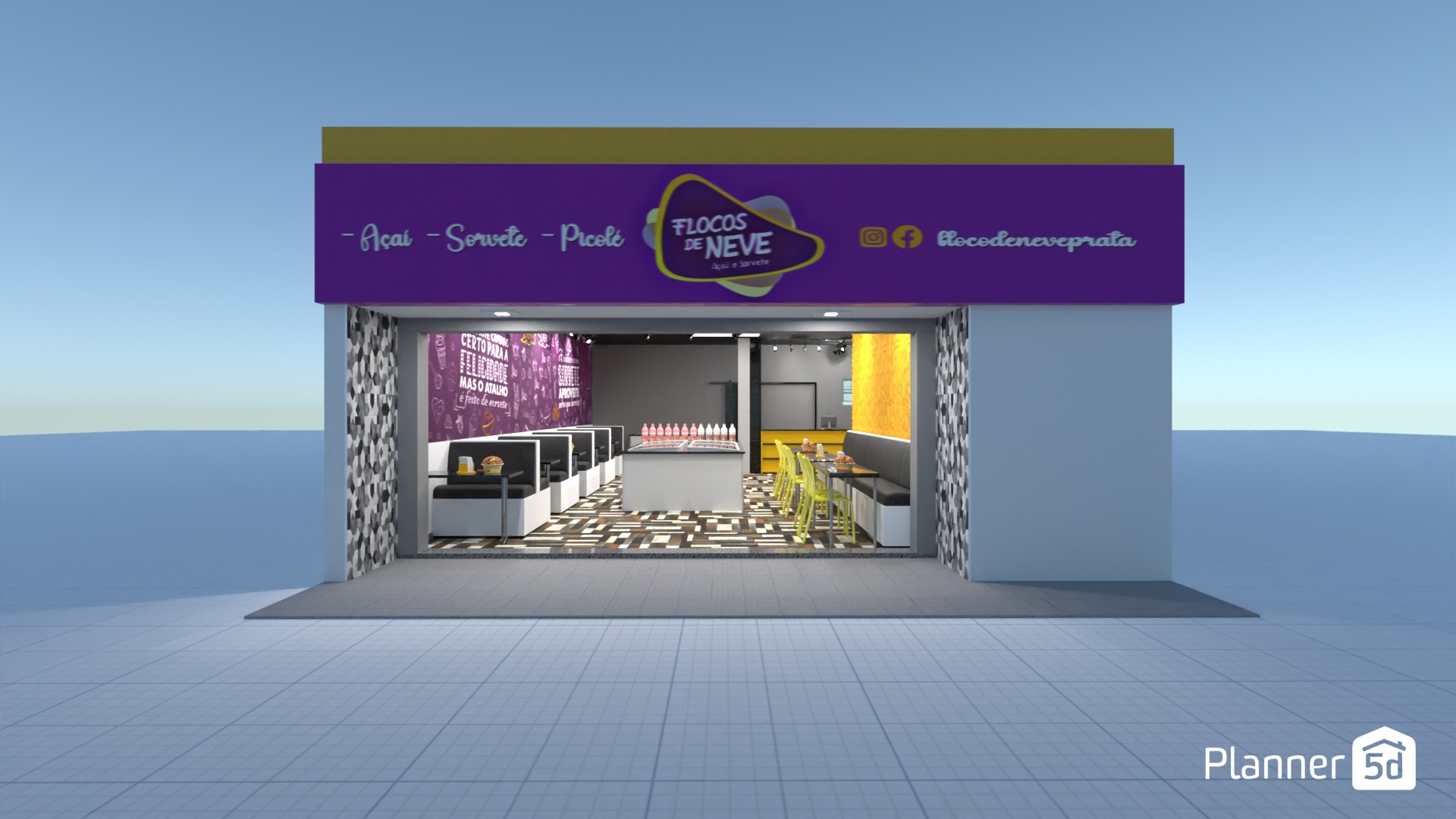 Projeto de Design - Sorveteria 2 Floco de Neve - Sr Jhon (CONCLUÍDO - REENVIADO P/APROVAÇÃO) #23545410 by Jonathas Lopes Silva