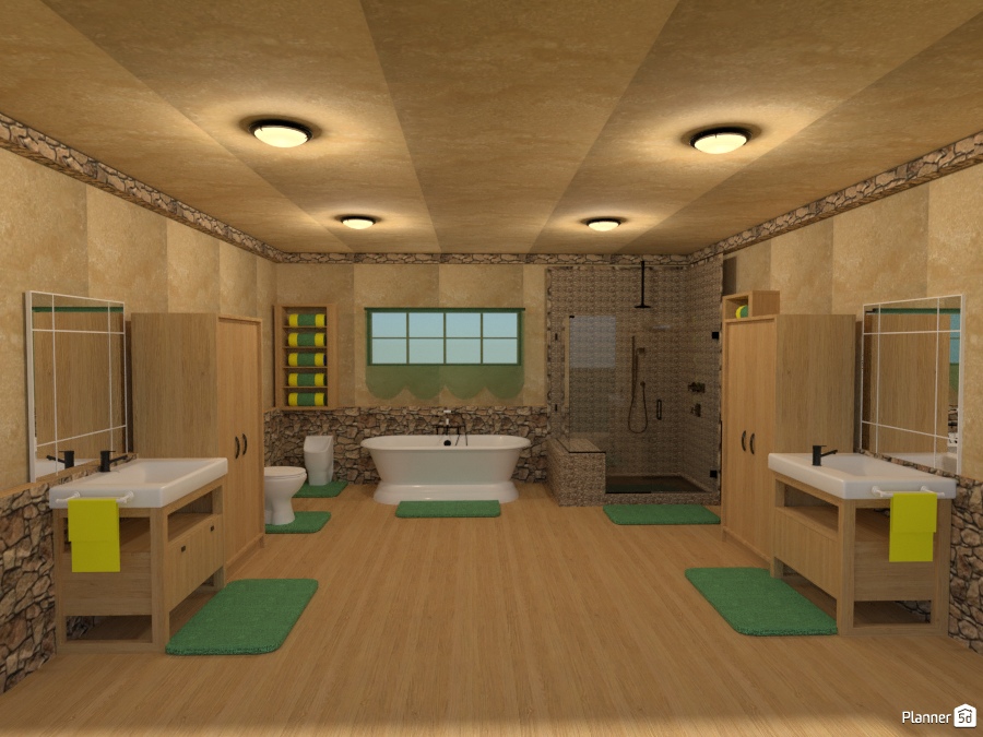 rock trim bathroom #2123888 by Joy Suiter