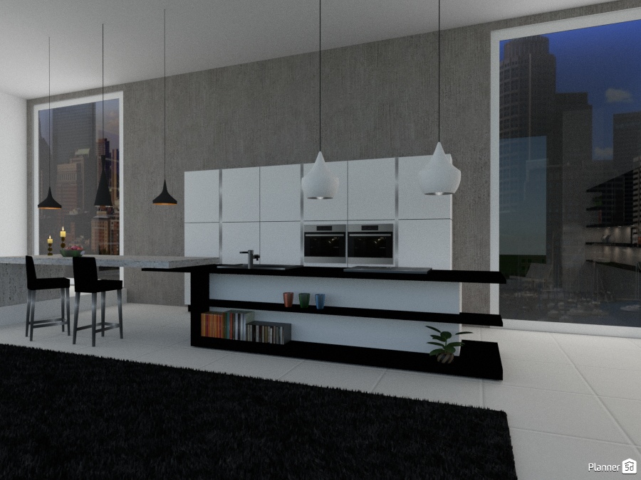 Modern Metropolitan Kitchen #1742238 by Micaela Maccaferri