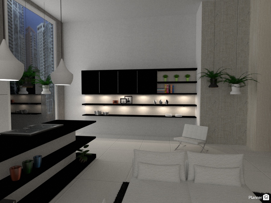 Modern Metropolitan Apartment #1746079 by Micaela Maccaferri