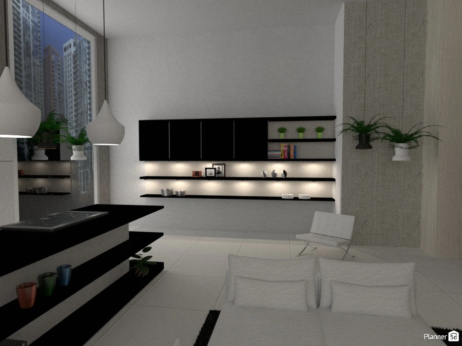 Modern Metropolitan Apartment #69719 by Micaela Maccaferri