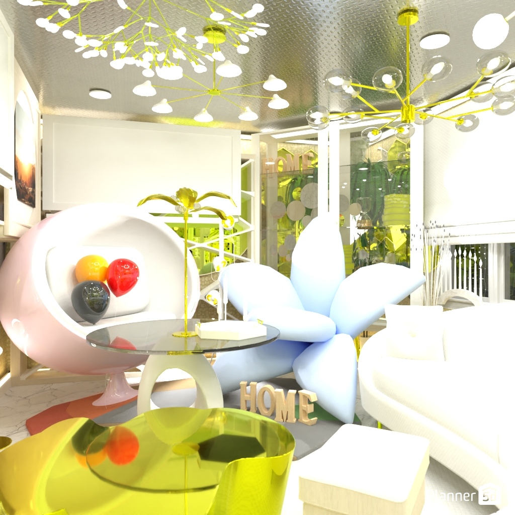 Bubble gum interior - Free Online Design | 3D House Ideas - by Planner 5D
