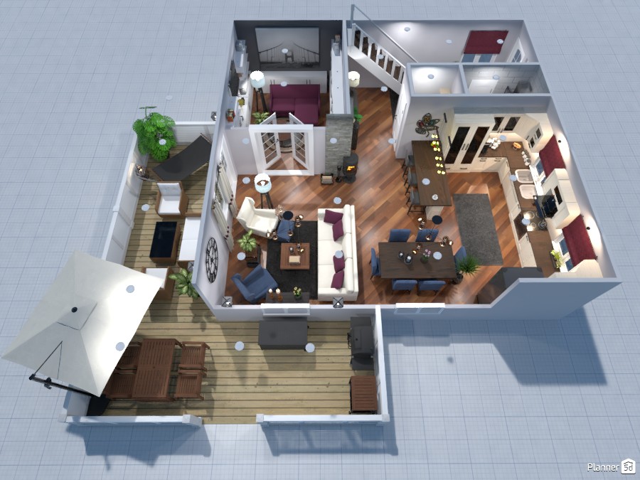 House project - Free Online Design | 3D Floor Plans by Planner 5D