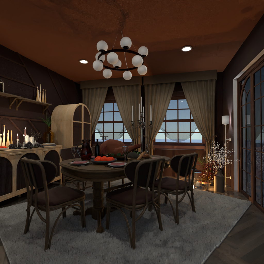 DB: Thanksgiving Day - room shell copy #15881359 by Editors Choice