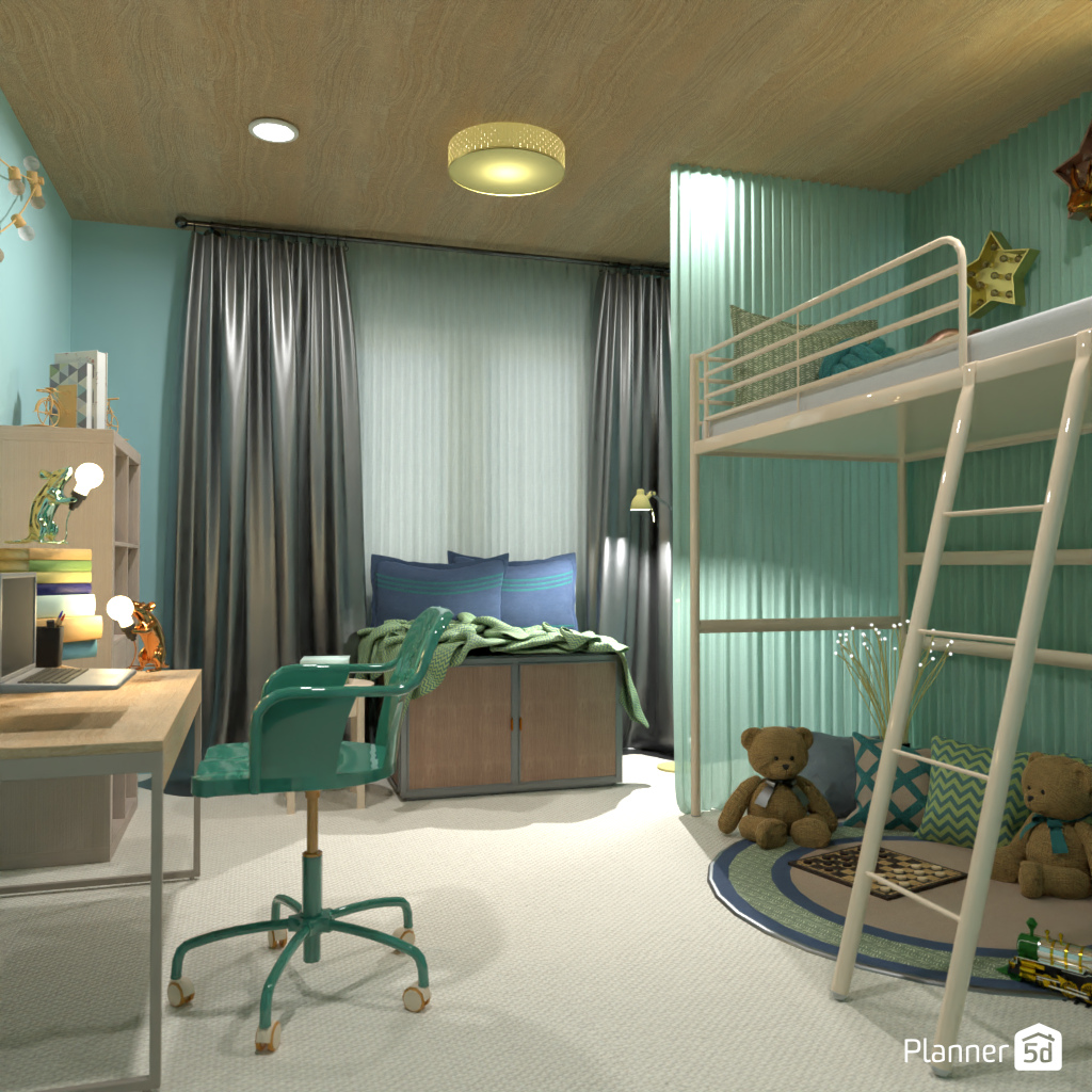 Blue kids room #19515612 by Editors Choice