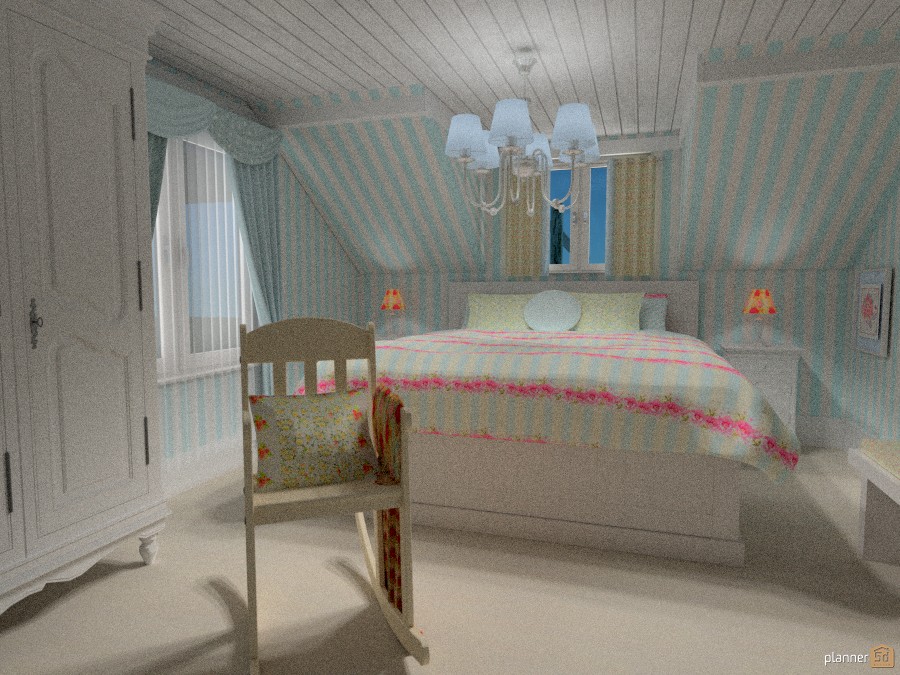 Cottage in the Devonshire: Shabby Bedroom #1273606 by Micaela Maccaferri
