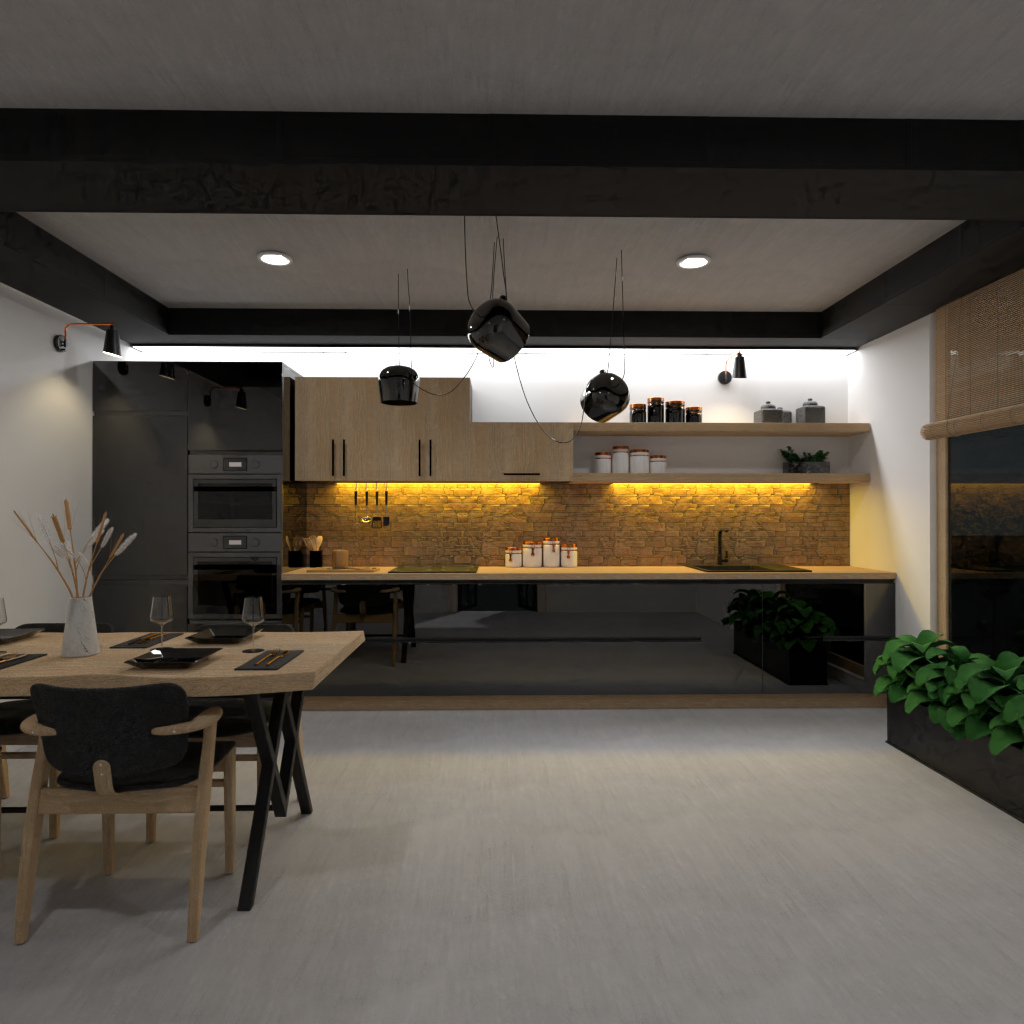 Brown and White Kitchen #11510720 by Editors Choice