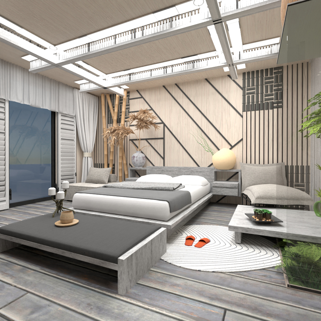 Wabi Sabi Bedroom #14555191 by Editors Choice