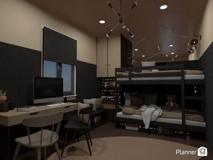 Cuarto con litera / Batalla de diseño #11920324 by Hall Pat