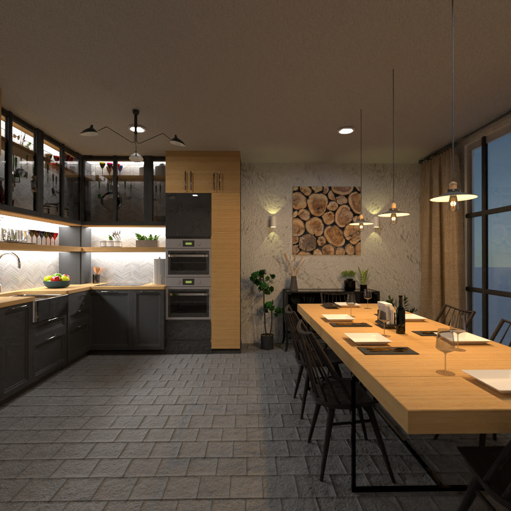 Brown and white kitchen #11507684 by Editors Choice