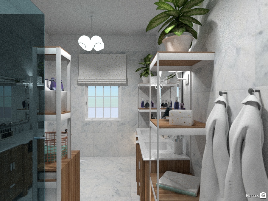 classic chic flat - bathroom and laundry #1601349 by Chiara Meazza