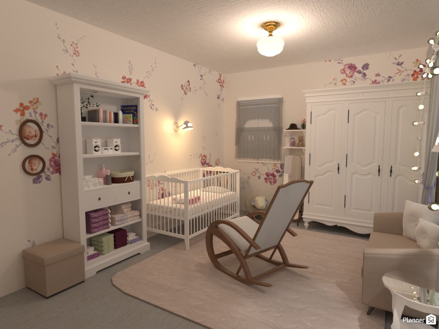 Newborn Baby Girls' Room 4287064 by yves image