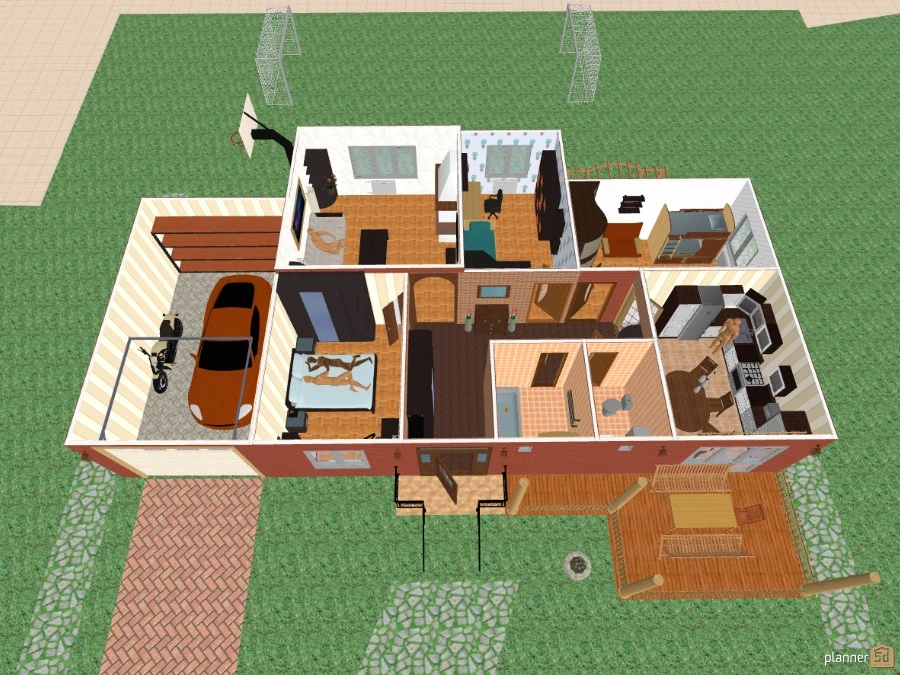 1 floor house #2912488 by Ilya A