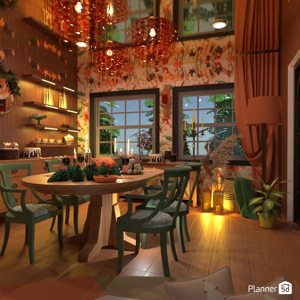 DB: Thanksgiving Day - room shell copy #23403195 by Editors Choice