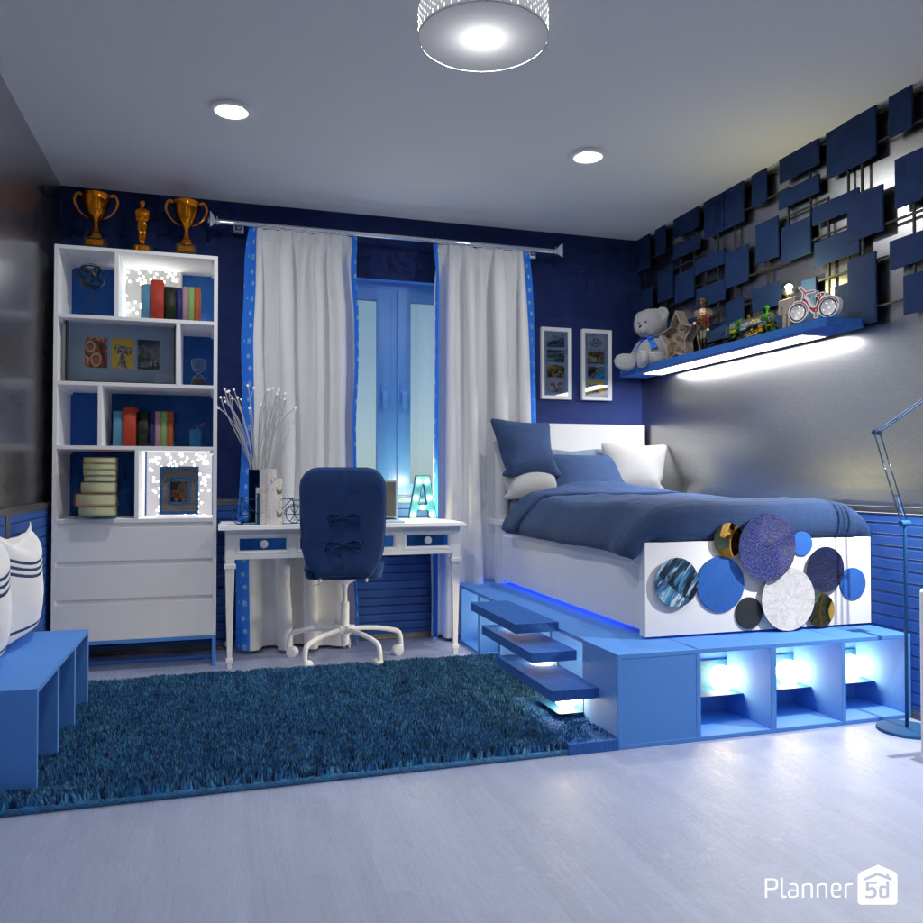 Blue kids room #19531588 by Editors Choice