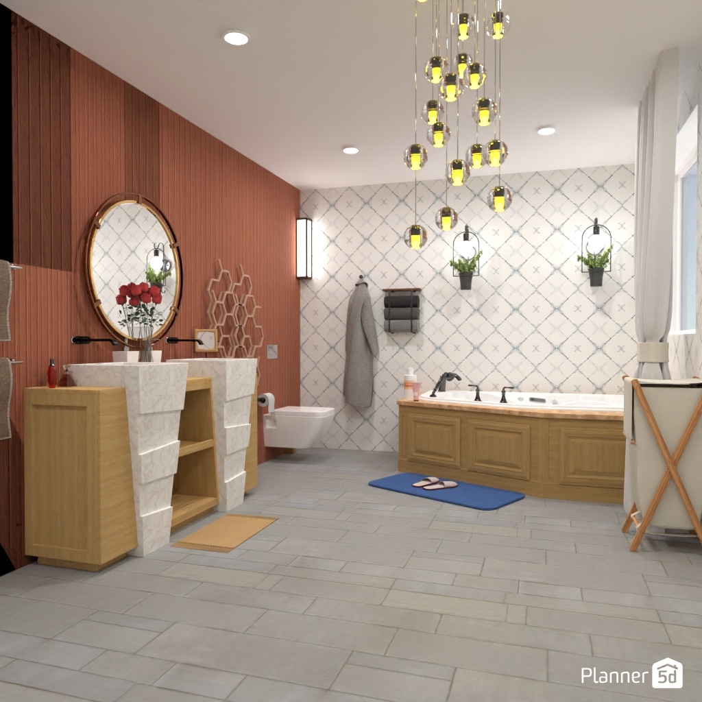 Dream Bathroom - Free Online Design | 3D House Ideas - by Planner 5D