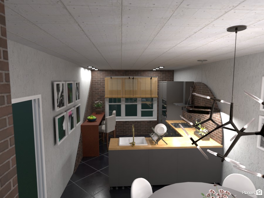 Dark Kitchen: View 2 #3438168 by Moonface