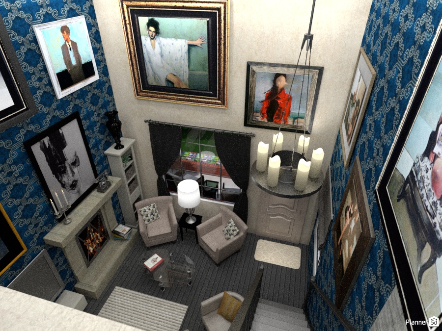Tiny living room from loft #1497534 by Aldona