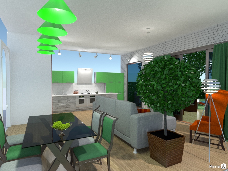 Функциональная кухня-гостиная #1569186 by Марина Маслихова