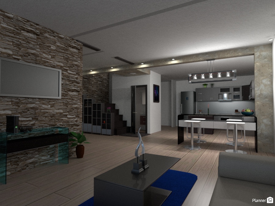 living room and kitchen 1590093 by Cristian Sanchez image