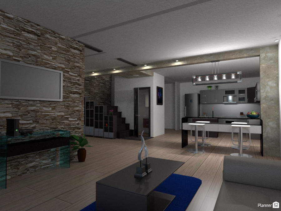 living room and kitchen #1590093 by Cristian Sanchez