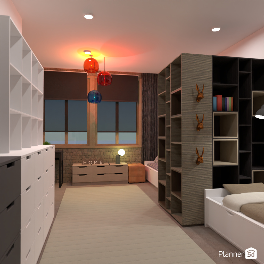 Bedroom for twins #18915428 by Editors Choice