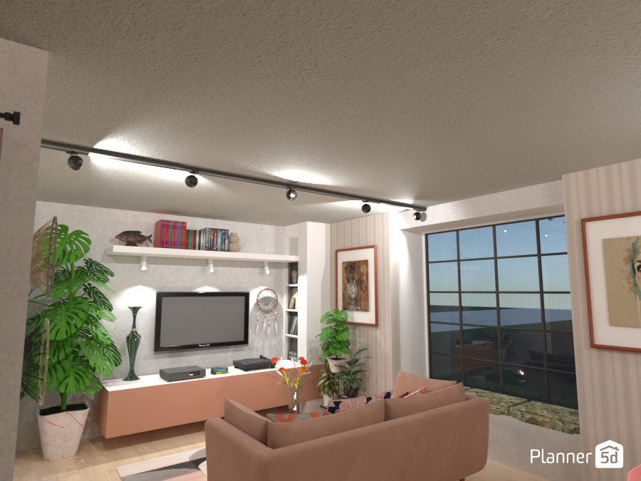 50 mq: Living w/TV #8228361 by Fede Lars