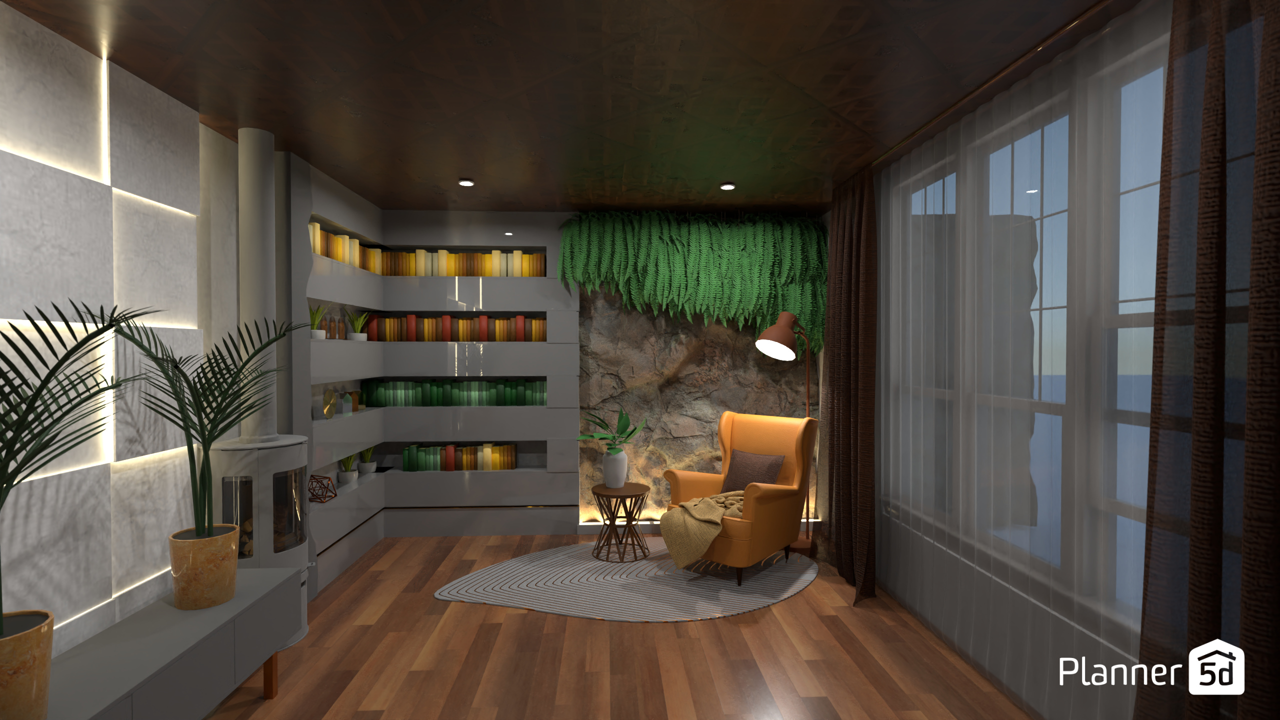 biblioteca casa #19717428 by aline mateos