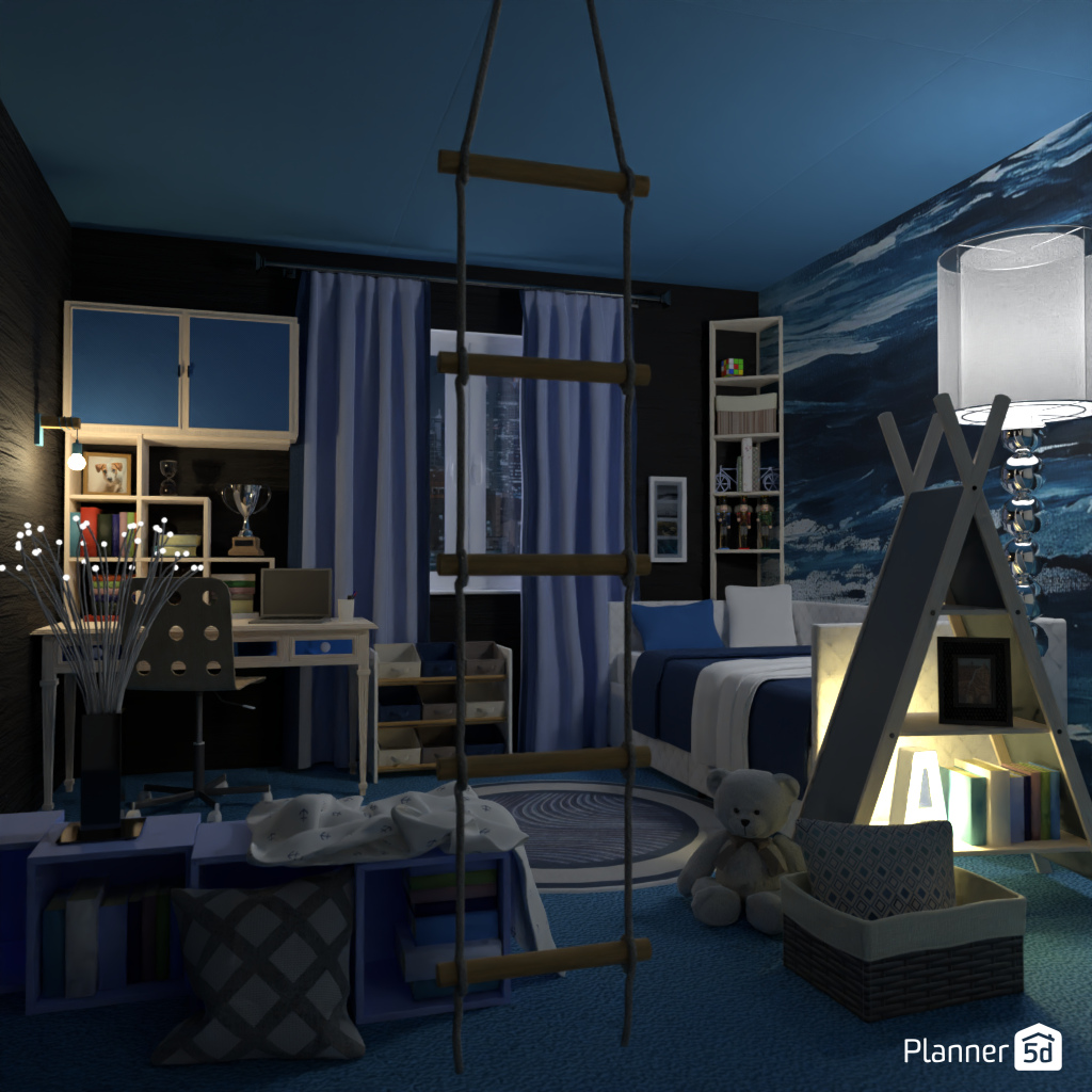 Blue kids room #19560448 by Editors Choice