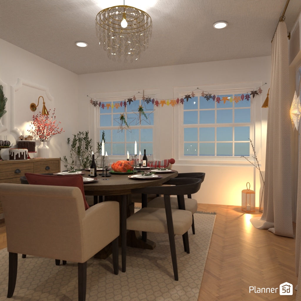 DB: Thanksgiving Day - room shell copy #23422455 by Editors Choice