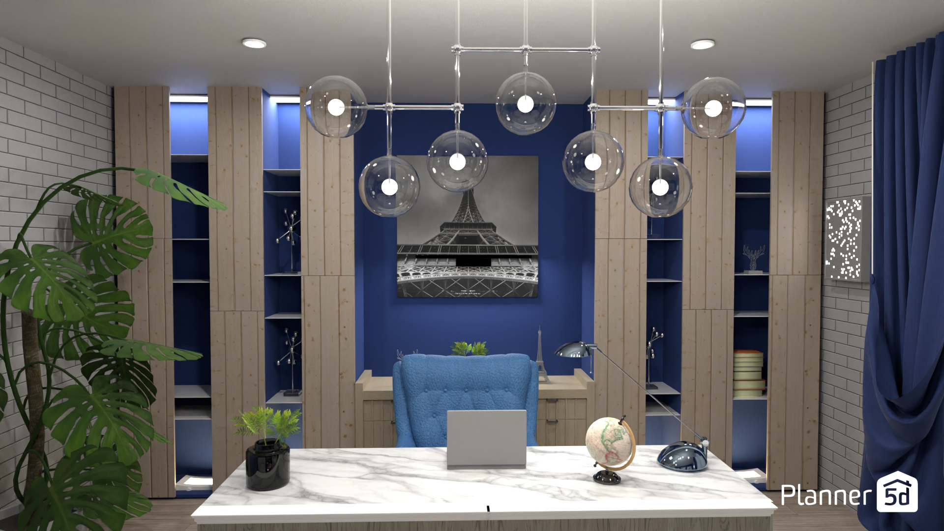 Contest - office with blue wall #15113427 by Rita