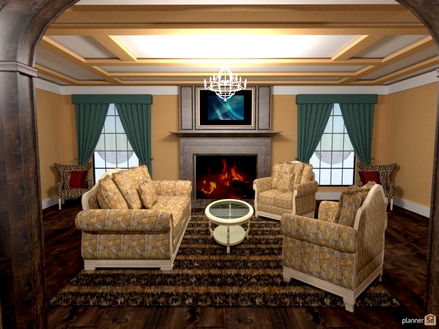 victorian sitting room w fireplace 1002883 by Joy Suiter image