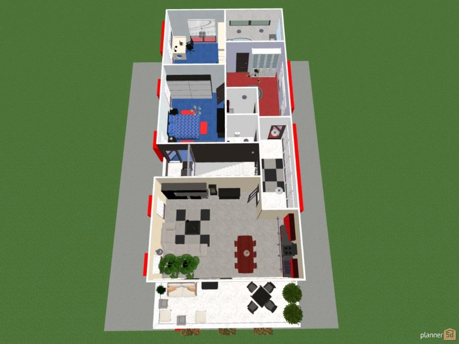 Red house No. 127 #58752 Por Siegfried Peter