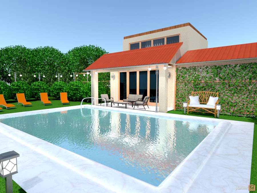 дом с басейном - Free Online Design | 3D House Ideas - Людмила by ...
