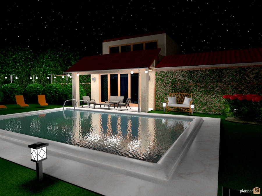 дом с басейном - Free Online Design | 3D House Ideas - Людмила by ...