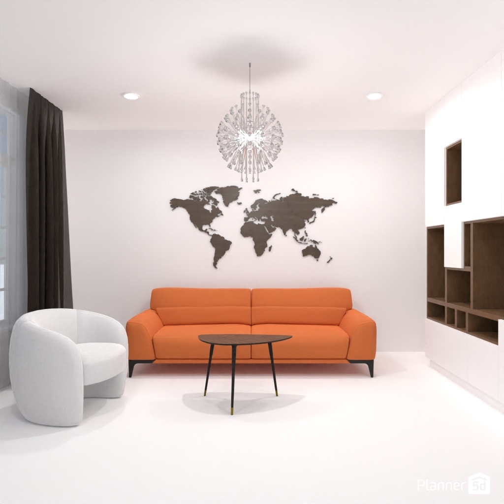 Orange sofa #24743808 by Editors Choice