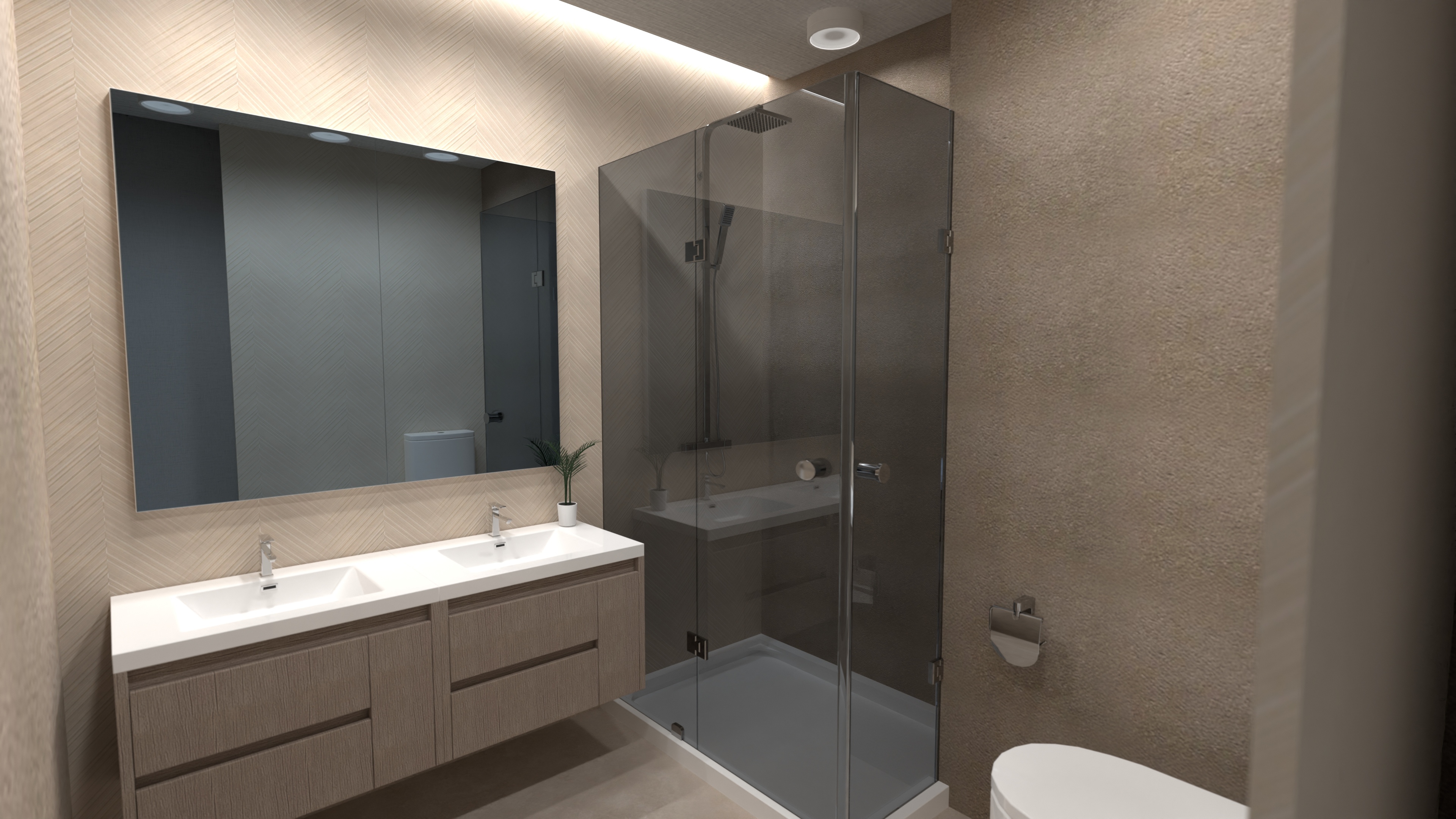 BAÑO_Esproneda_v10 pared ducha dover #23467399 by Luis