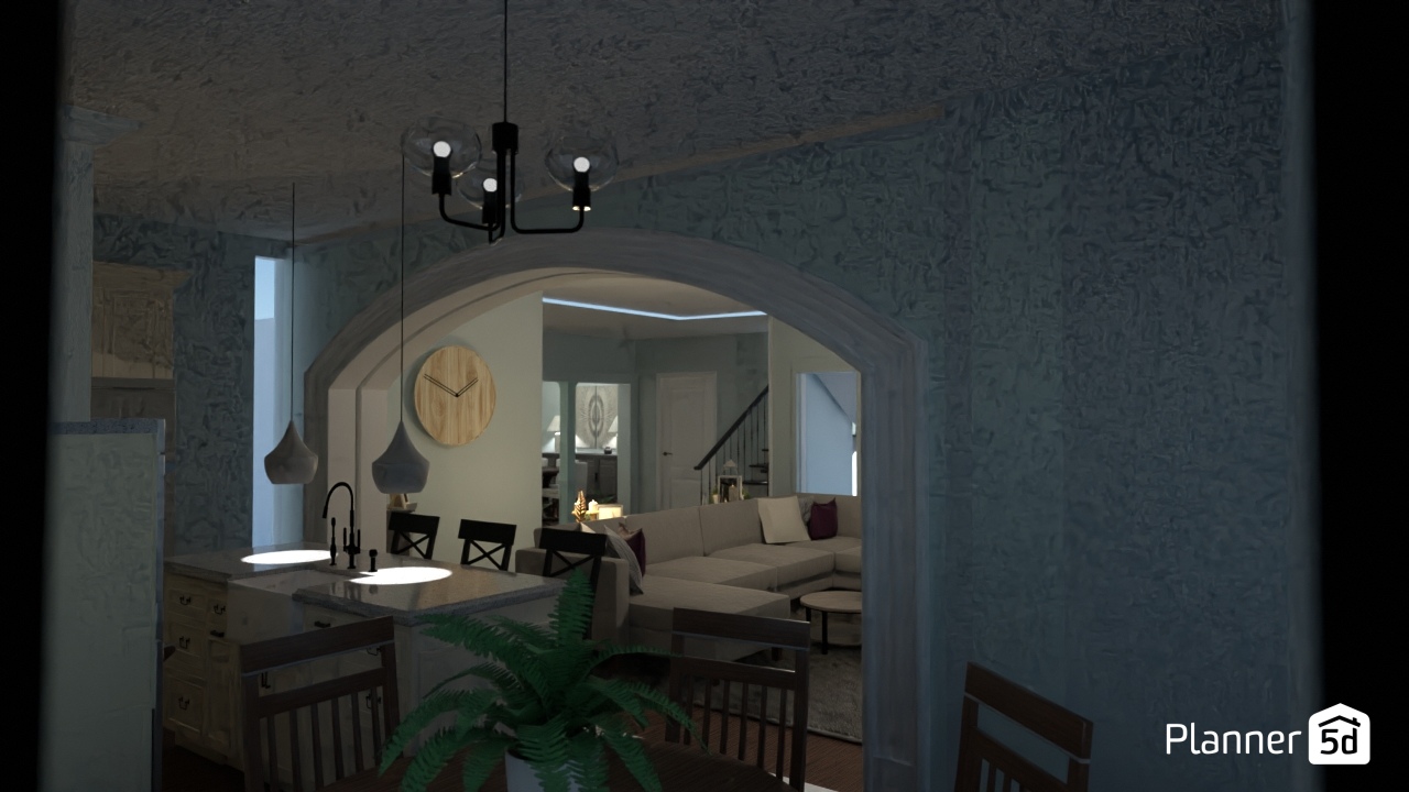 Wallace living kitchen breakfast nook layout #25603836 by JeM