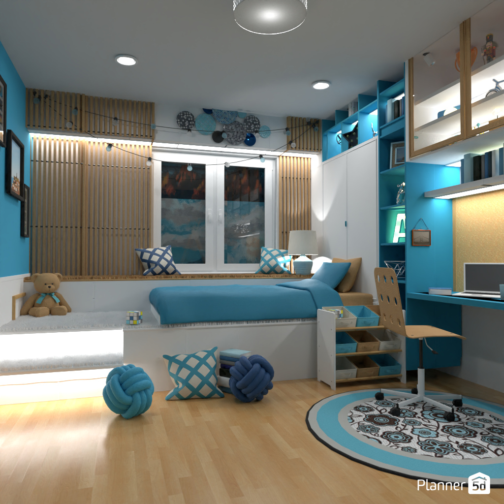 Blue kids room #19557300 by Editors Choice