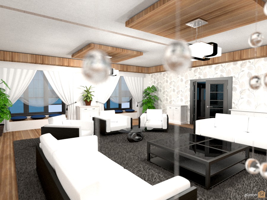 Blue House - Living room #950408 by Hardy Home Design