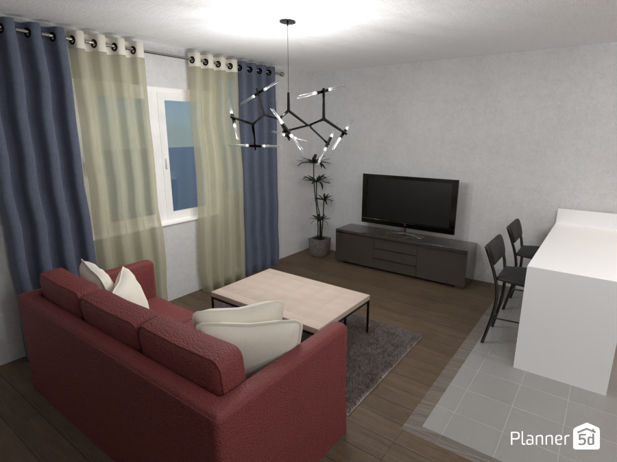 Living room with table #8193165 by Marko